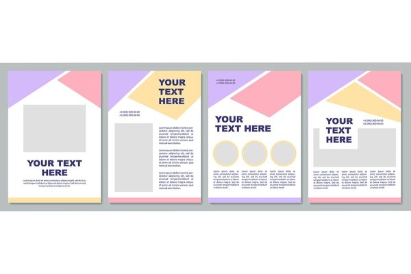 Creative colorful brochure template bundle Hot on Sale