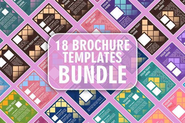 Brochure blank layout design template bundle Online Sale