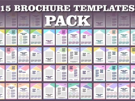 Creative colorful brochure template bundle Hot on Sale