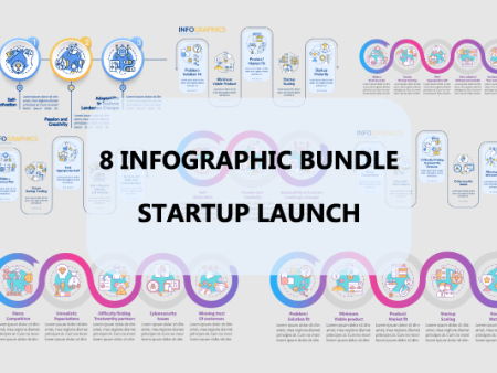 Startup Launch Infographic Bundle Discount