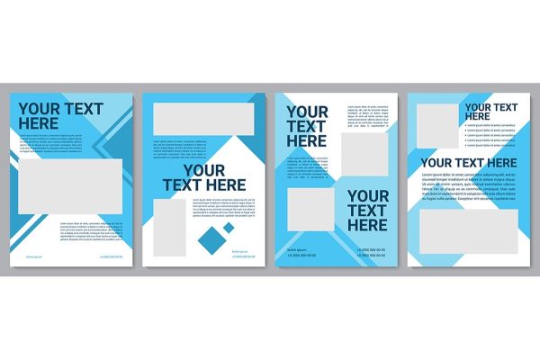 Informational brochure template set Online Hot Sale