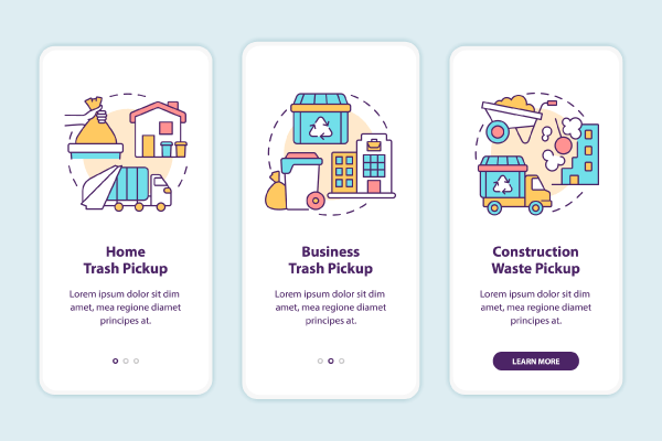 Garbage Management App Page Bundle Cheap