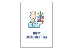 Accounting profession promotion greeting cards Cheap