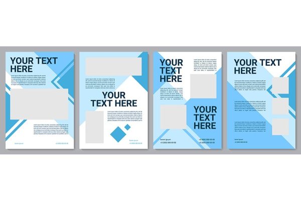 Informational brochure template set Online Hot Sale