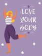 Body positive posters vector template set Online