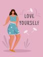 Body positive posters vector template set Online