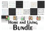 Home and living icons bundle Supply