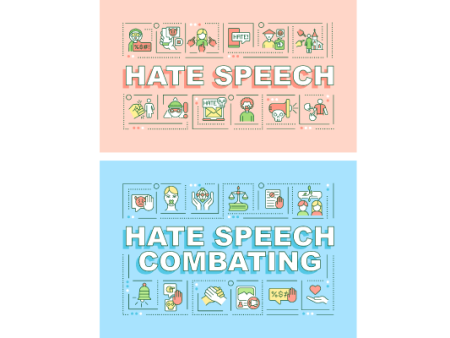 Hate Speech Word Concepts Banner Bundle Online