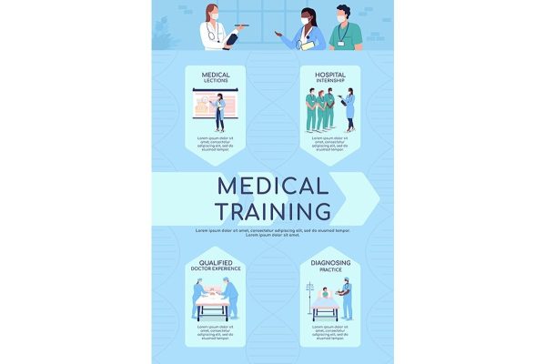 Training courses flat color vector infographic templates For Discount