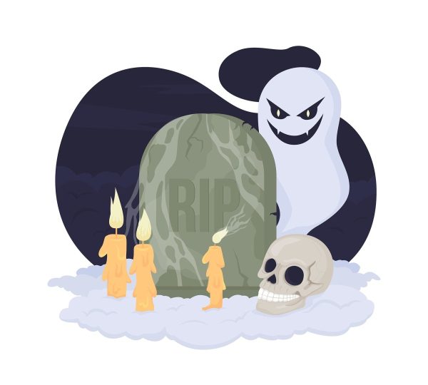 Halloween witch decor 2D vector isolated illustration set Online Hot Sale