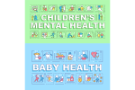 Baby Health Word Concepts Banner Bundle For Discount