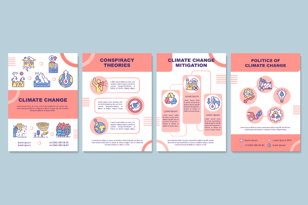 Climate Change Brochure Templates Bundle Online Hot Sale