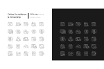 Online surveillance and censorship linear icons set for dark and light mode. Editable Stroke For Cheap