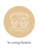 Celebrating parents day with family postcards with linear glyph icon set Fashion