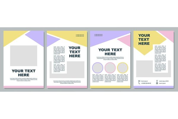 Creative colorful brochure template bundle Hot on Sale