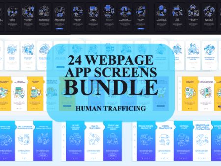 Human Trafficking App Screens Bundle Sale