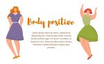 Body positive flat poster vector template For Discount