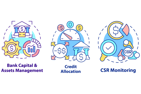 Bank Regulation Concept Icons Bundle Supply