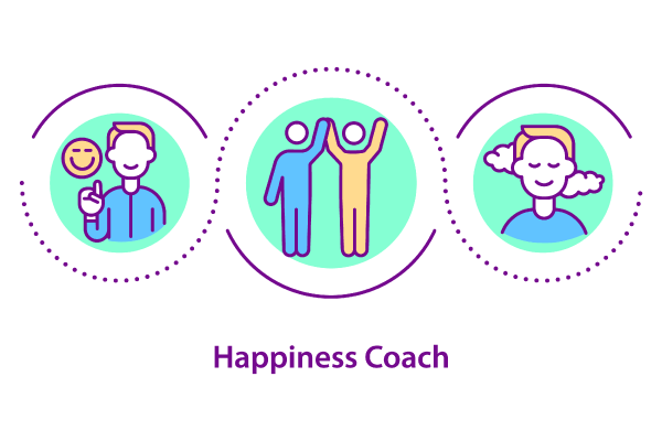 Happiness Mindset Concepts Icon Bundle Hot on Sale