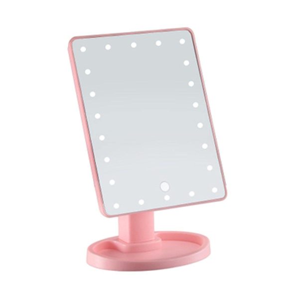 22 LED Lighted Vanity Touch Screen  360° Rotating Cosmetic Makeup LED Mirrors For Sale