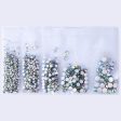 1000 Flat Back Crystals Clear AB Rhinestones 3-6mm NON HOTFIX Gems Beads Resins Fashion