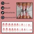 YOSOMMK Gradient Pink Press on Nails Medium Coffin Fake Nails with Flower Rhinestone Designs Glossy Full Cover Stick on Bling Sequins Artificial Acylic False Glue on Nails for Women Online now