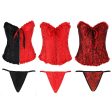 S-3XL Red Palace Women Party Bustier Boned Corset Gothic Body Shaper Sets Online