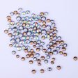 1000 Flat Back Crystals Clear AB Rhinestones 3-6mm NON HOTFIX Gems Beads Resins Fashion