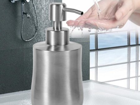 350Ml Cucurbit Shaped Liquid Soap Dispenser For Liquid Soap 304 Stainless Steel Bathroom Shower Lotion Dispenser Liquid Bottles Online