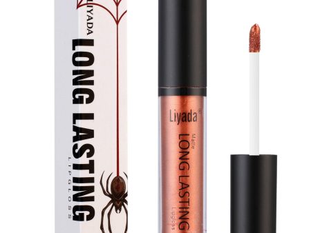 LIYADA Metallic Matte Lip Gloss Waterproof Cosmetics Liquid Lipstick Long-lasting Lips Makeup For Cheap