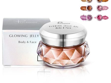 8 Colors 3D Highlighters Powder Gel Glow Face Shimmer Powder Hot on Sale