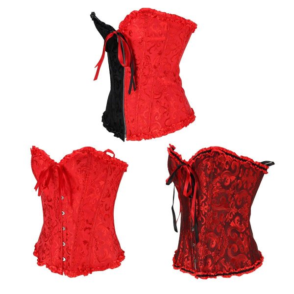 S-3XL Red Palace Women Party Bustier Boned Corset Gothic Body Shaper Sets Online