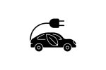 Taxi types black glyph icons set on white space Online now