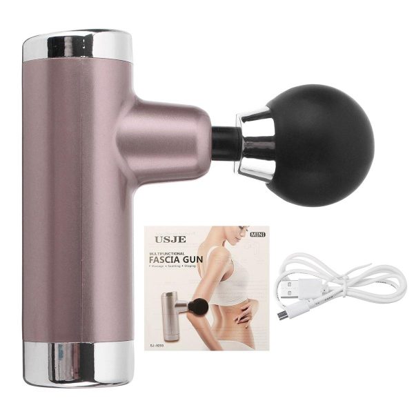 Cordless Mini Pocket Fascia Massage Guns 5 Gears USB Rechargeable 2000mAh Full Body Massager Online