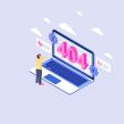 404 error display isometric illustrations set Discount