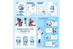 Hospital treatment flat vector templates bundle Hot on Sale