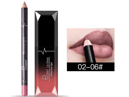 Matte Liquid Lipstick+Lip Liner Kit Discount