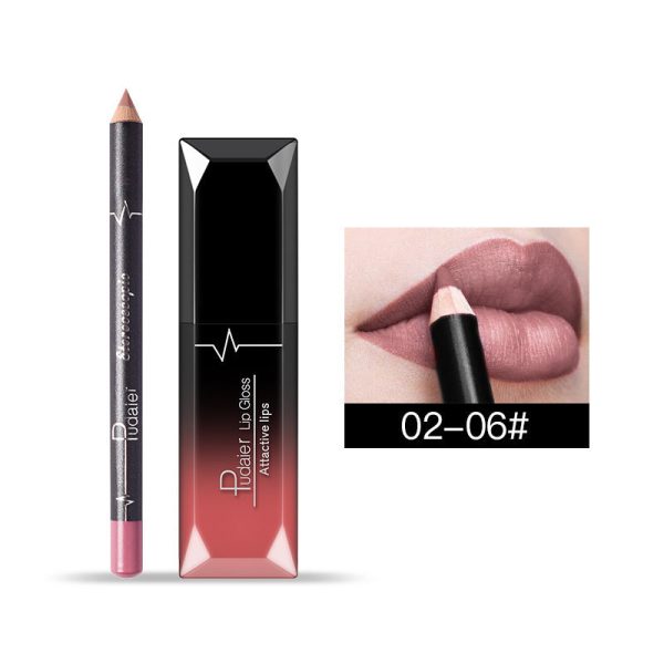 Matte Liquid Lipstick+Lip Liner Kit Discount