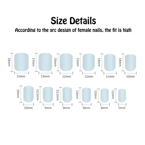 White Press on Nails Short Medium Square French Tip Fake Nails Glue on Nails with Striped Glitter Design Acrylic 24Pcs Women False Nails with Glue Gel Stick on Nail for Wedding Birthday SH46P on Sale