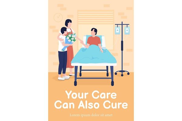 Health care services poster flat vector templates Online