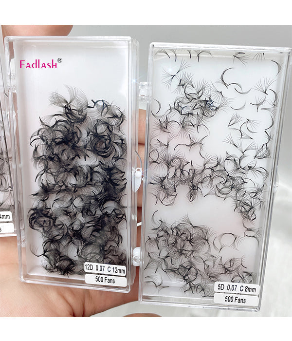 10D Handmade Loose Promade Fans Lashes -500 Fans Hot on Sale