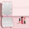 Women LED 180° Foldable Makeup Mirror Light Cosmetic Folding Online now