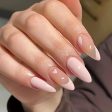 YOSOMK Light Pink Press on Nails Medium Almond Fake Nails Cute Heart Glossy Glue on Nails Artificial False Nails for Women Cheap