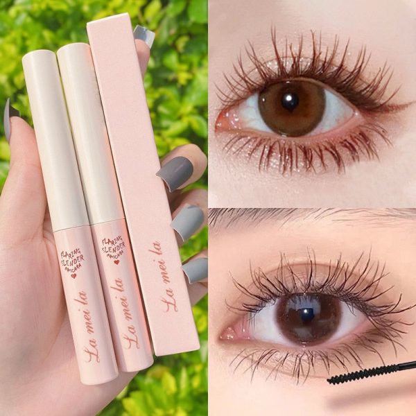 1 Pcs Curling Mascara Ultra-fine Small Brush Head Mascara Slim And Thick Curling Anti-sweat Non-smudge Curling Mascara Comestics Online