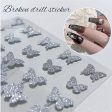 1 3 4 5 10Sheet Heart Love Design Nail Sticker Water Trasnfer Decals Sliders Glitter 3D Nail Decals Stickers Nail Art Decoration For Cheap