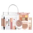 10pcs Makeup Set Eyeshadow Foundation Contour Stick Loose Powder BB Cream Eyeliner Mascara Lipstick With Cosmetic Bag Cheap