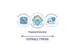 Property Protection Concept Icons For Discount