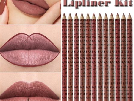 12 Colors Lip Liner Pencil Nude Matte Lipliner Moisturizing Waterproof Long Lasting Lipstick Liner Professional Makeup Kit Hot on Sale