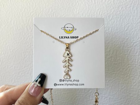 🐟FISH BONE NECKLACE on Sale