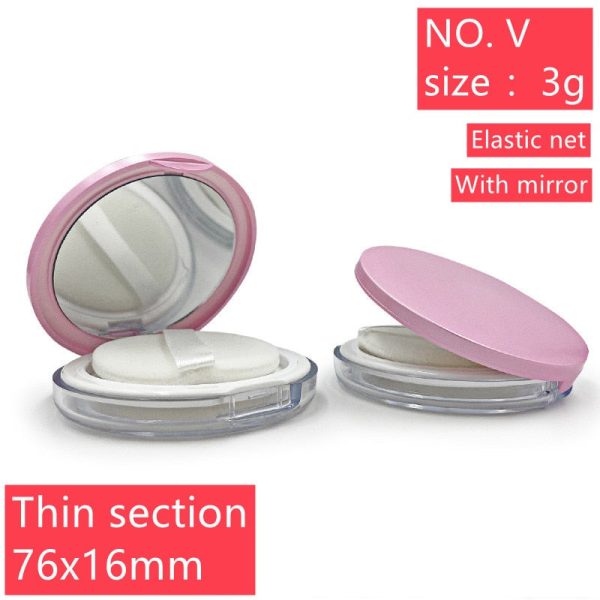 10types Portable Plastic Powder Box Handheld  Empty Loose Powder Pot With Sieve Cosmetic Travel  Makeup Jar sifter Container Cheap